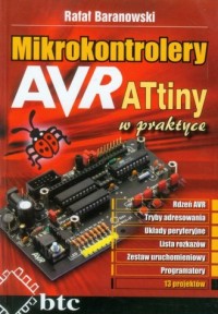 Mikrokontrolery AVR ATtiny w praktyce - okładka książki