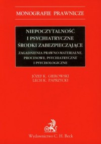 Niepoczytalność i psychiatryczne - okładka książki