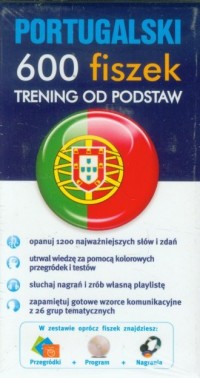 Portugalski. 600 fiszek. Trening - okładka podręcznika