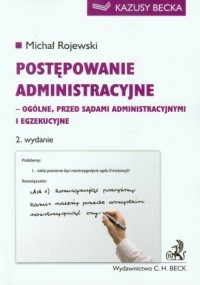 Postępowanie administracyjne - - okładka książki