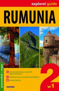 Rumunia 2 w 1. Przewodnik + mapa - okładka książki