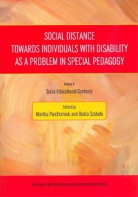 Social Distance Towards Individuals - okładka książki