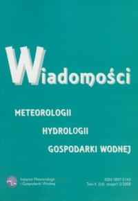 Wiadomości meteorologii, hydrologii, - okładka książki