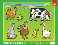 Wiejskie zwierzęta (puzzle ramkowe - zdjęcie zabawki, gry