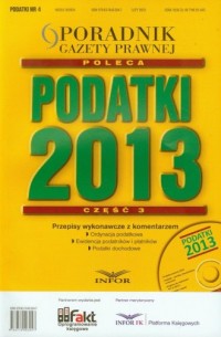 Podatki 2013 cz. 3 (+ CD) - okładka książki
