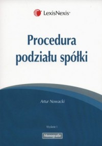 Procedura podziału spółki - okładka książki