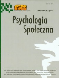 Psychologia Społeczna nr 4(23) - okładka książki
