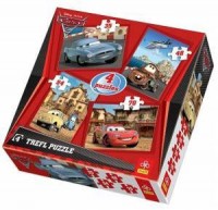 Cars 2 (puzzle 4 w 1) - zdjęcie zabawki, gry