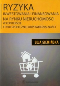 Ryzyka inwestowania i finansowania - okładka książki