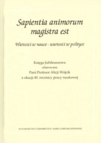 Sapientia animorum magistra est. - okładka książki