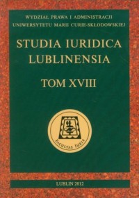 Studia Iuridica Lublinensia. Tom - okładka książki