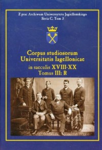 Corpus studiosorum Universitatis - okładka książki