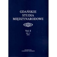 Gdańskie Studia Międzynarodowe. - okładka książki