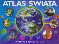 Interaktywny atlas świata. W środku - okładka książki