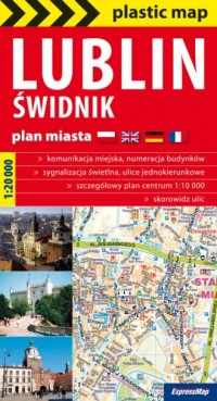 Lublin i Świdnik. Foliowany plan - okładka książki