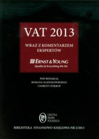 VAT 2013 wraz z komentarzem ekspertów - okładka książki