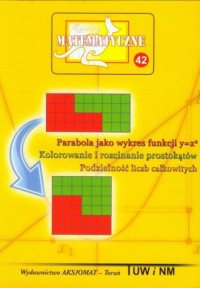 Miniatury matematyczne 42. Parabola - okładka podręcznika