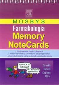 Mosbys. Farmakologia. Memory NoteCards - okładka książki