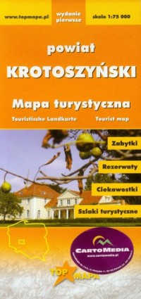 Powiat Krotoszyński mapa turystyczna - okładka książki