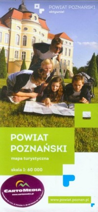 Powiat Poznański mapa turystyczna - okładka książki