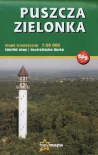 Puszcza Zielonka mapa turystyczna - okładka książki