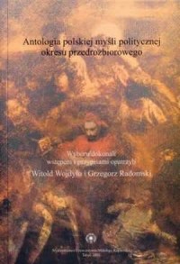 Antologia polskiej myśli politycznej - okładka książki