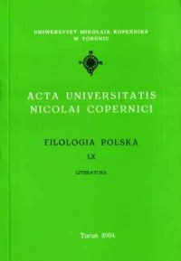 AUNC, Filologia polska LX - okładka książki