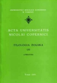 AUNC, Filologia polska LXI - okładka książki