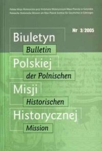 Biuletyn Polskiej Misji Historycznej - okładka książki
