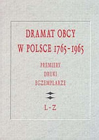 Dramat obcy w Polsce 1765-1965 - okładka książki