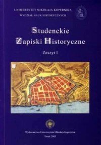 Studenckie Zapiski Historyczne. - okładka książki