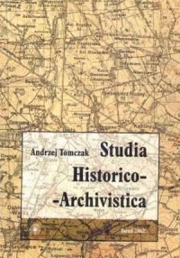 Studia Historico-Archivistica - okładka książki