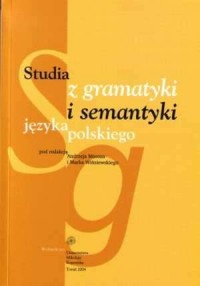Studia z gramatyki i semantyki - okładka książki
