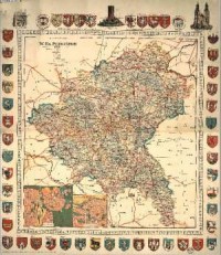 Wielkie Księstwo Poznańskie 1912. - zdjęcie reprintu, mapy