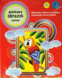 Piaskowy obrazek. Papuga - zdjęcie zabawki, gry