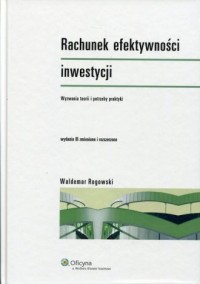 Rachunek efektywności inwestycji - okładka książki