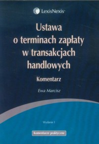 Ustawa o terminach zapłaty w transakcjach - okładka książki