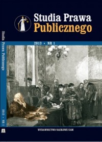 Studia Prawa Publicznego nr 1/2013 - okładka książki