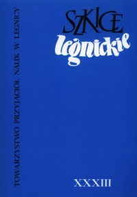 Szkice Legnickie cz. XXXIII - okładka książki