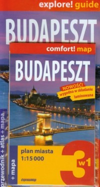 Budapeszt. Przewodnik + atlas + - okładka książki