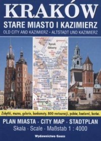 Kraków Stare Miasto i Kazimierz - okładka książki