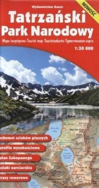 Tatrzański Park Narodowy mapa turystyczna - okładka książki