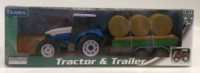 Traktor teama + naczepa + opona - zdjęcie zabawki, gry