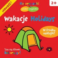Wakacje. Kolorowanki polsko-angielskie - okładka książki