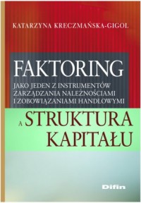Faktoring jako jeden z instrumentów - okładka książki