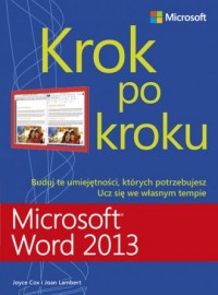 Microsoft Word 2013. Krok po kroku - okładka książki