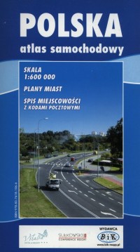 Polska atlas samochodowy (skala - okładka książki