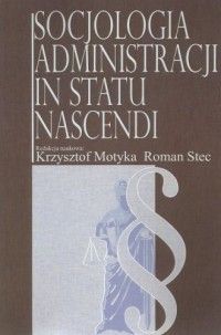 Socjologia administracji in statu - okładka książki