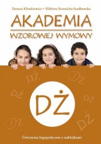 Akademia wzorowej wymowy Dż - okładka książki