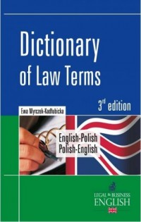 Dictionary of Law Terms English-Polish, - okładka podręcznika